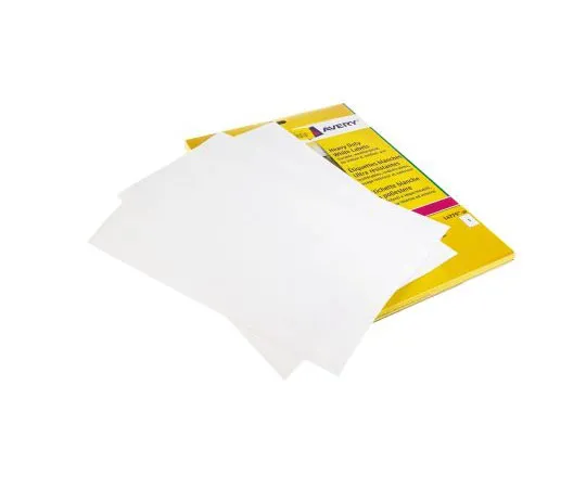 63-7578-03　Avery White Address Label, 297 x 210mm, Pack of 20　L4775-20