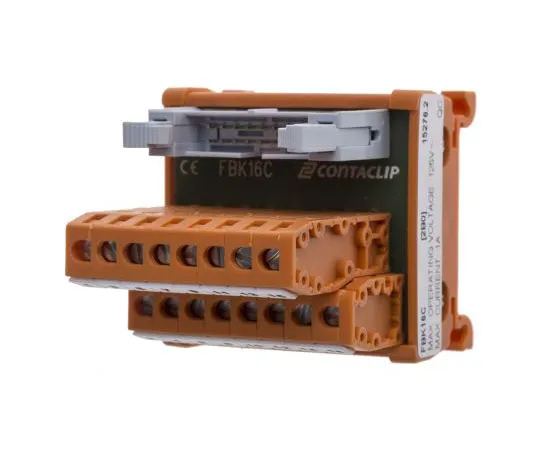 63-7656-93　RS PRO, 16 Pole Flat Ribbon Cable Connector, Male Interface Module, DIN Rail Mount　665-9655