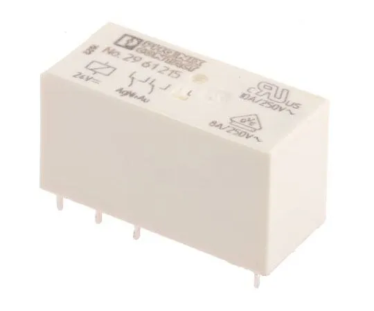 63-7596-11　Phoenix ContactREL-MR- 24DC/21-21AU DPDT Non-Latching Relay PCB Mount, 24V dc Coil, 50mA　2961215