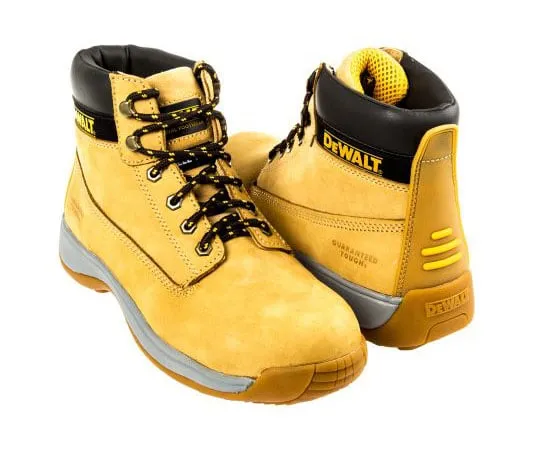 63-7588-47　DeWALT Apprentice Honey Steel Toe Men Safety Boots, UK 9, US 10　APPRENTICE SIZE 9