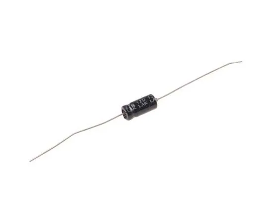 63-7727-67　RS PRO 1μF 63V dc Aluminium Electrolytic Capacitor, Through Hole 6 (Dia.) x 13mm +105°C 6mm 13mm　707-6278
