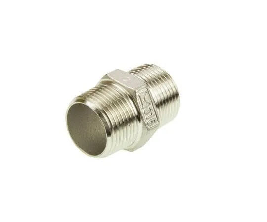 63-7591-91　RS PRO Stainless Steel Hexagon Hexagon Nipple 3/4in R(T) Male x 3/4in R(T) Male 1.71in　499-3057