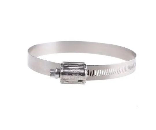 63-7586-96　HI-TORQUE Stainless Steel Slotted Hex Worm Drive, 16mm Band Width, 90mm - 120mm Inside Diameter　HTM120P