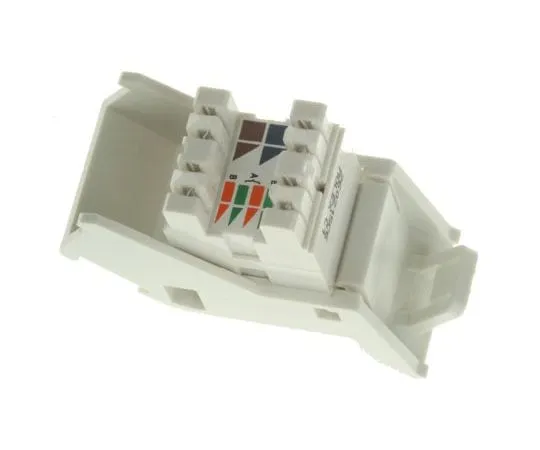 63-7566-90　Molex Premise Networks Angled Cat6 RJ45 Modular Outlet,With UTP Shield Type　MGB-00001-02 SINGLE