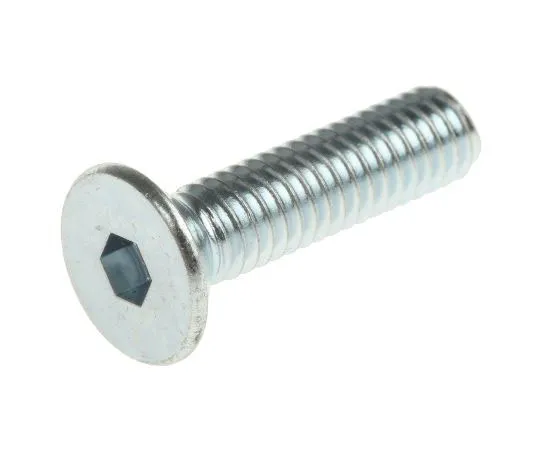 63-7577-29　RS PRO M4 x 16mm Hex Socket Countersunk Screw Bright Zinc Plated Steel　483-9818