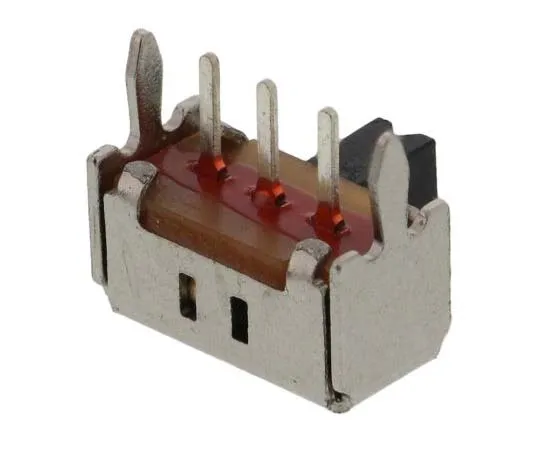 63-7714-15　PCB Slide Switch Single Pole Double Throw (SPDT) Latching 100 mA @ 12 V dc Slide　MFP113D-RA