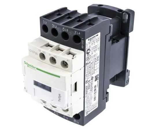 63-7554-64　Schneider Electric 4 Pole Contactor, 25 A, 230 V ac Coil, TeSys D, 4NO　LC1DT25P7