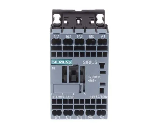 63-7721-23　Siemens 3 Pole Contactor, 7 A, 24 V ac Coil, SIRIUS Innovation, 3NO, 3 kW　3RT2015-2AB01