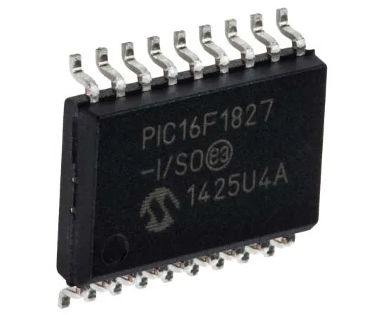 63-7706-68　Microchip PIC16F1827-I/SO, 8bit PIC Microcontroller, 32MHz, 256 B, 4K x 14 words Flash, 18-Pin SOIC　PIC16F1827-I/SO