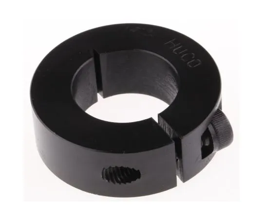 63-7699-17　Huco Collar One Piece Clamp Screw, Bore 25mm, OD 45mm, W 15mm, Steel　46101025