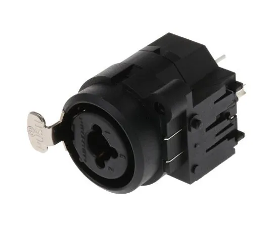 63-7550-59　Neutrik 3 Way Chassis Mount XLR Connector, Female, Gold over Nickel Plated Contacts, 50 V　NCJ6FIS