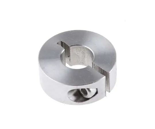 63-7702-58　Huco Collar One Piece Clamp Screw, Bore 10mm, OD 24mm, W 9mm, Stainless Steel　46102010