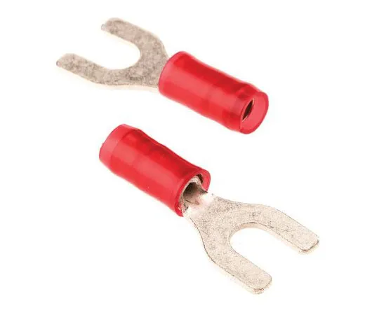 63-7557-31　TE Connectivity PIDG Series Insulated Crimp Spade Connector, 0.26mm² to 1.65mm², 22AWG to 16AWG, M4 Stud Size Nylon, Red　32050
