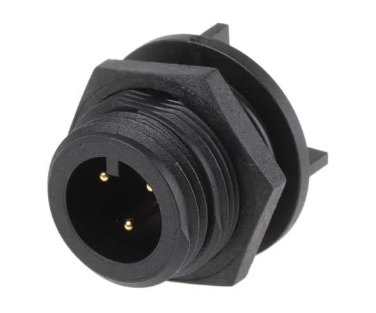 63-7634-24　Bulgin Buccaneer 400 Series Panel Mount Connector, 3 contacts Plug　PX0413/03P/PC