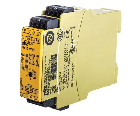 63-7583-11　Pilz PNOZ XV1P 24 V dc Safety Relay Single or Dual Channel With 2 Safety Contacts　777602