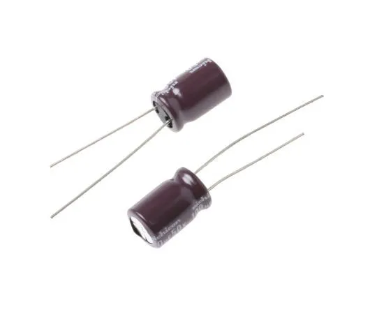 63-7605-94　Nichicon 100μF 50V dc Aluminium Electrolytic Capacitor, Through Hole 8 (Dia.) x 11.5mm +105°C 8mm 3.5mm　UPS1H101MPD