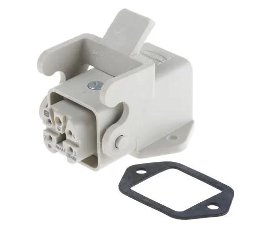 63-7567-48　Han A Series 4 + PE Way Female 10A Panel Kit, includes Female Insert, Hood　09200030820+09200042711