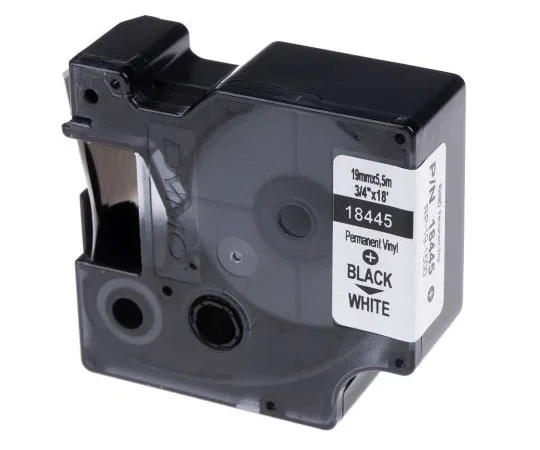 63-7571-23　Dymo Black on White Label Printer Tape, 19 mm Width, 5.5 m Length　S0718620