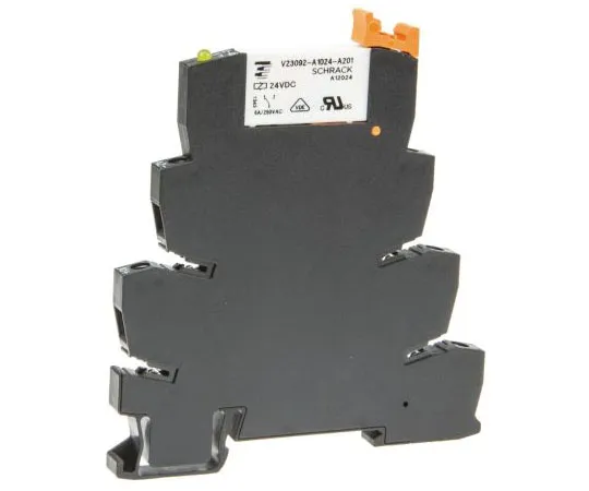 63-7601-02　TE ConnectivitySNR SPDT Non-Latching Relay DIN Rail, 24V dc Coil, 6A　ST3P2LC4 3-1416100-0