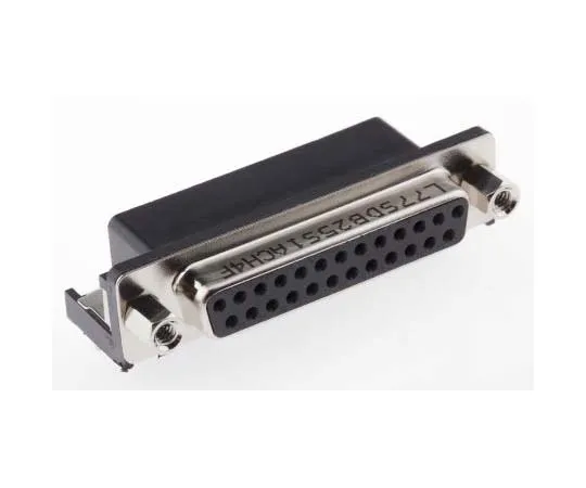 63-7699-36　Amphenol L77SD Series, 25 Way Right Angle Through Hole PCB D-sub Connector Socket, with 4-40 UNC Female Screwlocks,　L77SDB25S1ACH4F