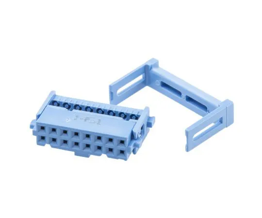 63-7554-01　TE Connectivity AMP-LATCH 609 Series 2.54mm Pitch Right Angle Cable Mount IDC Connector, Socket, 16 Way, 2 Row　1-1658526-1