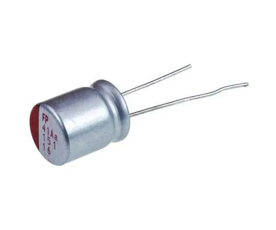 63-7746-30　Nichicon 150μF 16V dc Aluminium Polymer Capacitor, Through Hole 10 (Dia.) x 12.5mm +105°C 10mm 5mm　RNS1C151MDN1PH