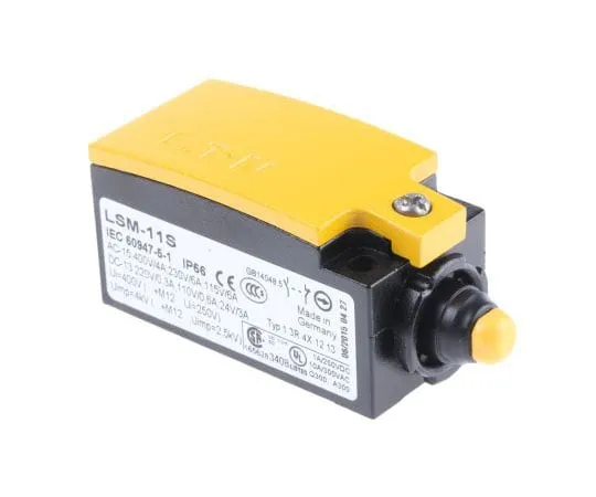 63-7571-30　IP66, IP67 Snap Action Limit Switch Plunger Metal, NO/NC, 415V　266140 & LSM-11S