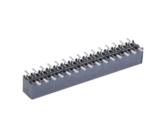 63-7573-29　Samtec MMS Series 2mm Pitch 30 Way 2 Row Straight PCB Socket, Surface Mount, Solder Termination　MMS-115-02-L-DV