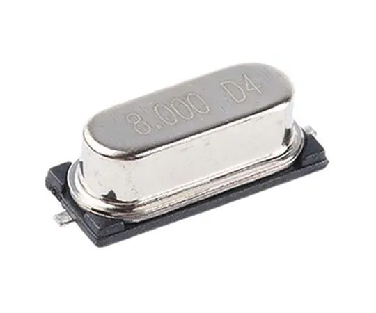 63-7704-01　Euroquartz 8MHz Crystal ±30ppm SMD 2-Pin 12.4 x 4.5 x 4.2mm　8.000MHz 49USMX/30/50/-40+85/18pF/ATF