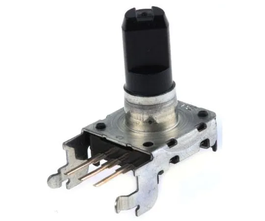 63-7645-17　Alps Alpine 24 Pulse Mechanical Rotary Encoder Flat Shaft (Not Indexed), Through Hole　EC12E24202A2