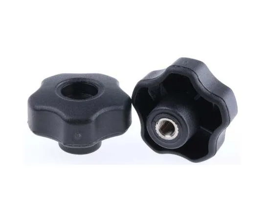 63-7715-15　RS PRO Black Thermoplastic Knob, M8 x 12　702-7664