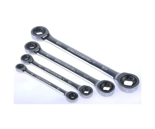 63-7598-72　Gear Wrench 4 Piece Metal Ratchet Spanner Set　KE004-YBIJ