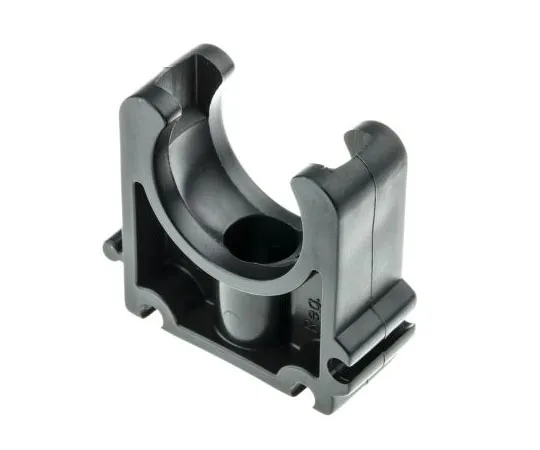 63-7641-36　Georg Fischer PP Black Pipe Clamp, 0.63in x 1.62in x 1.18in, 0.24in　167061037