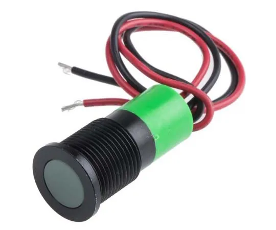 63-7717-95　RS PRO Green Indicator, 24 V dc, 14mm Mounting Hole Size, Lead Wires Termination, IP67　703-9005