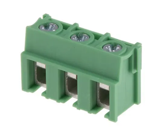 63-7650-85　Phoenix Contact PT 2.5/ 3-7.5-V Non-F***d Terminal Block, 3 Way/Pole, Screw Terminals, 20 → 10 AWG Through Hole,　1987960
