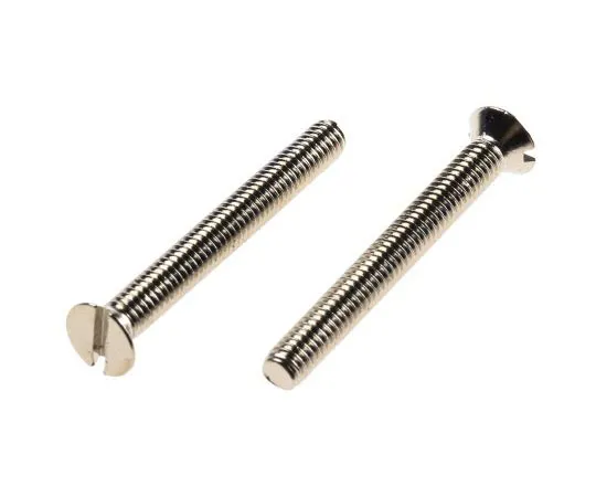 63-7574-62　RS Pro, M3.5 Countersunk Head, 30mm Brass Slot Nickel Plated0.6　482-9265
