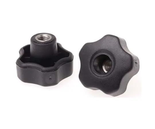 63-7715-19　RS PRO Black Thermoplastic Knob, M8 x 15　702-7677
