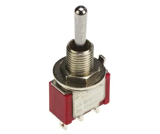63-7735-82　TE Connectivity Single Pole Double Throw (SPDT) Toggle Switch, (On)-Off-On, PCB　5-1825137-2