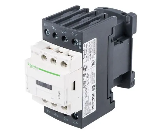 63-7554-69　Schneider Electric 4 Pole Contactor, 40 A, 230 V ac Coil, TeSys D, 4NO　LC1DT40P7