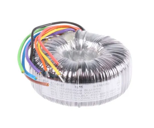 63-7671-19　2 Output Toroidal Transformer, 225VA, 2 x 12V ac　173-0154