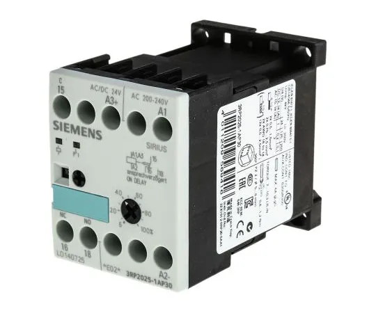 63-7566-38　Siemens ON Delay Single Timer Relay, Screw, 0.05 → 100 h, 0.05 → 100 min, 0.05 → 100 s, SPDT, 1　3RP2025-1AP30