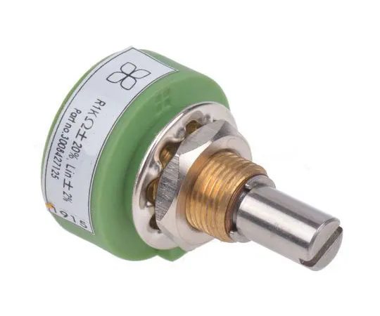 63-8039-06　RS 1 Gang Rotary Conductive Plastic Potentiometer with a 6.35 mm Dia. Shaft, 1kΩ, ±20%, 1W, Linear　842-7125