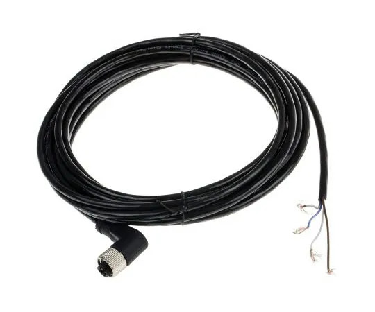 63-8052-98　RS PRO Right Angle M12 to Unterminated Cable assembly, 4 Core 5m Cable　877-1047