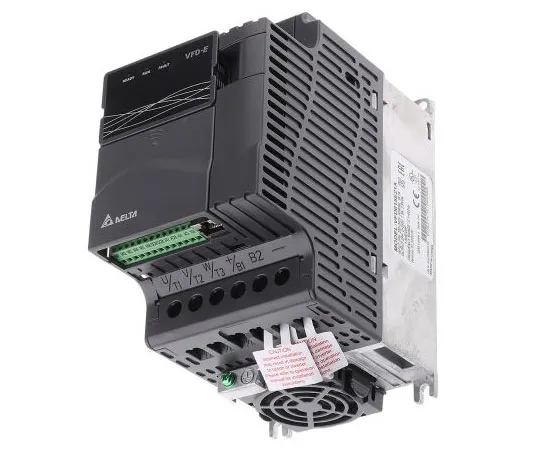 63-7975-33　Delta Inverter Drive, 1-Phase In, 0 → 600Hz Out 1.5 kW, 230 V with EMC Filter, 9 A, 15.7 A VFD-E, IP20　VFD015E21A