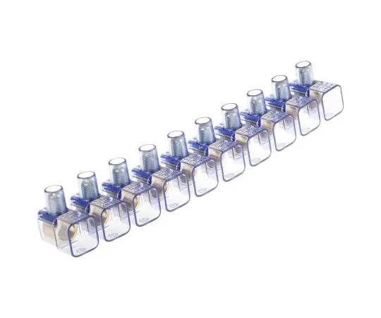 63-8047-72　RS Pro Non-F***d Terminal Block, 10 Way/Pole, Screw Terminals, 16 mm² Panel Mount, PC, 450 V　868-0730