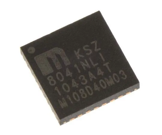 63-7766-80　Microchip KSZ8041NLI-TR, IEEE 802.3, IEEE 802.3u Ethernet Transceiver, 3.3 V, 32-Pin QFN　KSZ8041NLI-TR