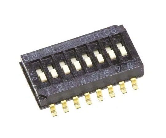 63-7750-91　8 Way Surface Mount DIP Switch SPST, Rocker Actuator　1-1571983-1
