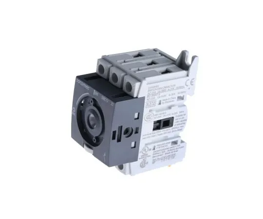 63-7970-46　3 Pole DIN Rail Non F***d Isolator Switch, NO/3NC (Auxiliary), 25 A, 11 kW @ 400 and 500 V ac, 15 kW @ 690 V ac　2200 3002