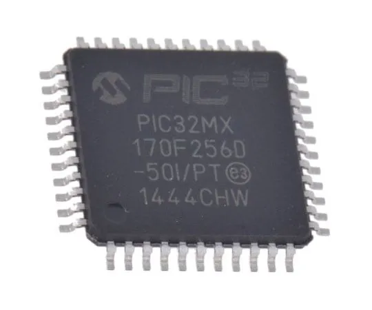 63-8038-38　Microchip, 32bit PIC Microcontroller, 50MHz, 64 kB Flash, 44-Pin TQFP　PIC32MX170F256D-50I/PT