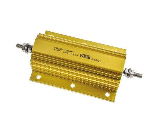63-7758-79　TE Connectivity HSC250 Series Aluminium Ho***d Solder Lug Wire Wound Panel Mount Resistor, 22Ω ±5% 250W　HSC25022RJ